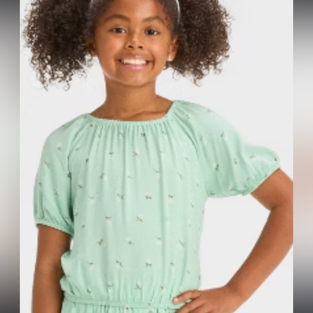 Girls Floral Top Cat & Jack Medium Size: 8, 10/12, 14